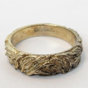 Men's Brass Ring-Brass Swirls Sz 9.5 Unisex